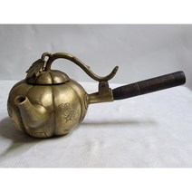 단초마을 황동 화로주전자 길이 28cm 무게 892g