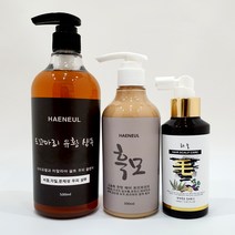 도꼬마리 유황 샴푸 500ml / 탈모에 좋은 약재샴푸 / 무실리콘 두피클리닉, 탈모예방3종 500ml+300ml+150ml