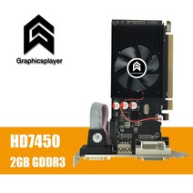 100% 새로운 오리지널 그래픽 카드 pci express HD7450 2GB DDR3 64bit LP placa de 비디오 카드 PC ATI radeon