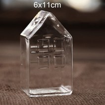 프리츠한센 이케바나 도자기 화병 항아리 투명 꽃병 집 모양 장식 가정 또는 결혼식 석류/버섯/하우스, [05] vase