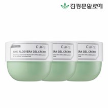 김정문알로에 [김정문알로에] 큐어 알로에 수딩젤 크림 250ml 3개, 1