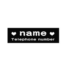 강아지 인식표 맞춤형 개 이름 태그 K9 하네스 칼라 라벨 스티커 애완 동물 태그 2, 없음, 18.name tel heart - 5X16cm