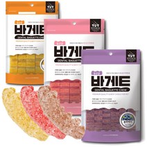 펫슐랭 덴탈바게트 유산균 바게트츄 껌, 1개, 유산균 블루베리맛
