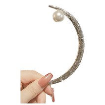 온리정 반달 진주 비녀핀 헤어핀