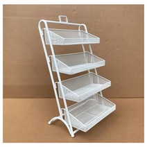 미니 펜트리 과자 진열장 작은 슈퍼마켓 편의점 수납장 간식 선반, 화이트 스몰