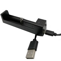 충전기 Usd 케이블로 범용 3.7V USB 충전기 리튬 이온 배터리 용 충전식 18650 16340 14500 26650, 한개옵션0