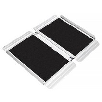 휴대용 경사로 턱 발판 경사판 알루미늄 합금 60-90cm, 길이 60cm 너비 76cm, 1개