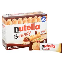 누델라 Nutella B-Ready 영국 코스트코 비 레디 바 15개입X22g, 3팩