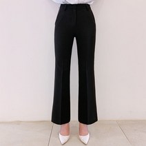 마이시즌 여성 부츠컷 스판 슬랙스 155cm vs 165CM 길이별로 입어요!