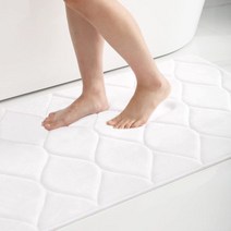 실리콘 목욕 매트 미끄럼 방지 샤워 욕실 러그 메모리폼 카펫 부드러운 발 돌 바닥 초흡수성 빠른 건조, 12 white