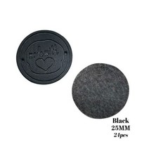 24 개/몫 가죽 제 옷. 2015년도에도 대 gift bag 짐 손 ma with love hl 태그와 leat 블 봉 일, 04 round 25mm black