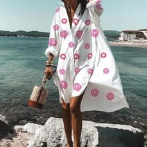 셔츠원피스 2021여름가을 쇼핑몰사이트 아마존 국제 유럽미국 스타일리쉬 핫스타일 남방 원피스