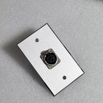 신길전자 XLR(캐논) 1구 SWITCHCRAFT 벽부판넬 조립품 알루미늄 플레이트 70 X 115 판금 벽 판넬 샷시판넬 특수 정밀 판금, 신길전자 XLR(캐논) 1구SWITCHCRAFT