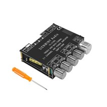 Hifidiy s100l 블루투스 5.0 2.1 채널 전원 오디오 스테레오 서브 우퍼 앰프 보드 50wx2 + 100w 고음 저음 노트 튜닝 앰프, ys-s100l