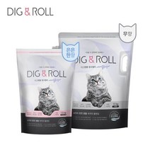 [디그앤롤] 핑크젤리 에어솔루션 고양이모래 19.5kg (7.5kg+12kg), 7.5KG 무향 + 12KG 무향