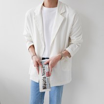 오버핏 린넨 마 여름 포켓 부드러운 싱글 블레이져 자켓(2color)