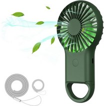 일본직발송 2. Simpeak 초경량 75g 휴대용선풍기 카라비너 미니선풍기 휴대용선풍기 USB충전식 핸디선풍기, One Size, One Color