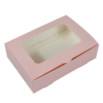 칼라 다용도창박스 (소) 연핑크 / 2장 / 180x125x50mm / 다용도상자 / 창박스 / 화과자6구상자로사용가능