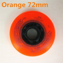유명한 스케이트 3rd 90A 흰색 노란색 72MM 76MM 80MM 인라인 휠 롤러 Rodas SEBA HV HL 높은 KSJ IGOR WFS, 18 88A Orange 72mm