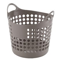 비비드 다용도 빨래 바구니 대형, brown, 1개