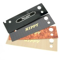 가죽공예 니피 미니 피할기용 교체형 전면 패널, 3. 골드 NIPPY 레드 우드 패턴(플라스틱 패널)