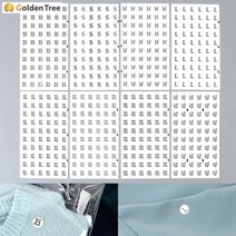 골든트리 원형 사이즈 스티커 60P 10장 1세트 사이즈표기 의류 옷스티커, L 10장 1세트