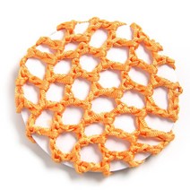 더치커피 메이커 Furling Girl-여성용 진주 발레 댄스 헤어 번 홀더 드릴 없음 네트 스케이트 크로셰 뜨개, 24 09-Orange