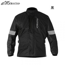 이탈리아 알파인스타 alpinestars 오토바이 비옷 비 바지 정장 반사 여름 장비 배달용 세트 스쿠터 우비 판초우의 바이크, 블랙 탑