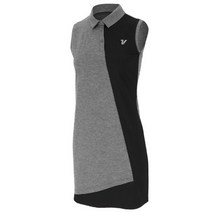 [볼빅 골프웨어] 여성 골프 쿨링 UV차단 배색 민소매 원피스 VLOPL503_MG