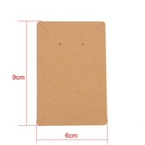 100 개/몫 골드 컬러 종이 카드 귀걸이 홀더 보석 만들기 종이 머리핀 목걸이 디스플레이 카드 태그, 10 10Fit Ear Necklace