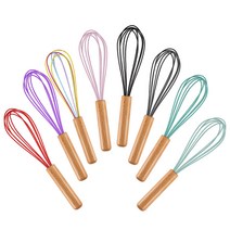 우드 실리콘 수동 거품기 베이킹도구, 그레이