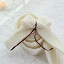 new 크림 울펠트리본1p 폭3cm 길이200cm diy트리리본