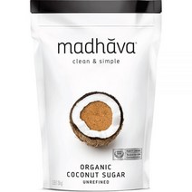 Madhava 유기농 코코넛 설탕 비정제 3파운드