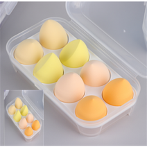 파스텔 퍼프 8종1세트+휴대용 케이스세트, 1개, 옐로