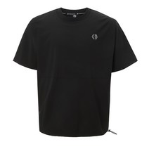 페르시안캣 MEN 하이브리드 라운드 아노락 티셔츠 블랙