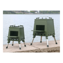 펠렛 난로 화목 난로 펠렛연소기 불멍 미니 캠핑, 작은 탑 녹색