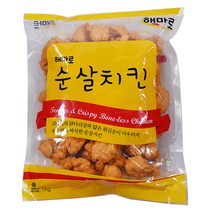 해마로 순살치킨 1kg2개 저녁술안주 에어프라이어 닭요리 치킨 간식, 단품, 2개, 1kg