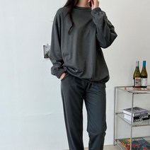 여자 봄옷 시보리 맨투맨 조거팬츠 세트 여친룩 신입생패션 여친선물 조깅