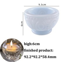 도자기공예 도자기트레이 실리콘몰드 diy 3d lotus candle holder 실리콘 몰드 왁스 몰드 클레이 에폭시 수지 공예 수제 보관 상자 금형 도구 홈 장식 만들기, 01
