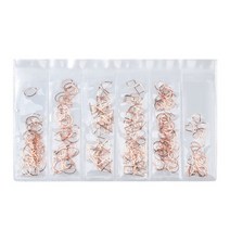 메이브라운 대용량 네일파츠 네일스톤 네일글리터 손톱연장 네일아트 젤네일재료 모음, 159_공간 슬림네일파츠 로즈골드 6종 M02178, 1개