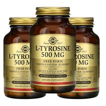 솔가 L-Tyrosine 엘타이로신 티로신 500MG Veggie Capsules100정 3개