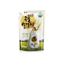 트리오 곡물 설거지 우리밀 주방세제 리필형, 1200ml, 10개