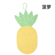 먼치킨 원목 캣타워 푸시캣 무소음 캣휠 고양이 호텔 캣돌 sisal 스크래치 보드, 파인애플