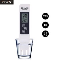 10 개몫 tds 테스터 ec 미터 전도도 측정기 물 측정 도구 기능 3 in 1 0-5000ppm 고품질, 협력사