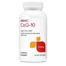GNC 지엔씨 내추럴 코엔자임 Q10 코큐텐 200mg 60캡슐 1개