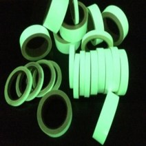 축광시트 띠롤(1cm X 10m롤) PET 아이보리 Type 야광 공간홀용 홀더, 단품