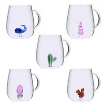 [딜리셔스키친] 루체른 유리컵 5종/택1, Clear brownSquirrel (다람쥐)