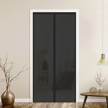 블랙 출입문용 자석 모기장 가로 가로 100 x 세로 210cm, 상세페이지 참조