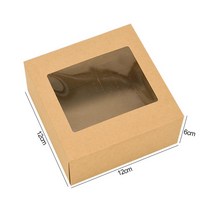 윈도우 블랙 화이트 웨딩 크래프트 종이 선물 상자 6 개 쿠키 사탕 가방 생일 파티 DIY 포장 용품, 15 Z15_01 6pcs