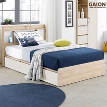 윈드 수납헤드 서랍형 침대 SS 프레임, 오크